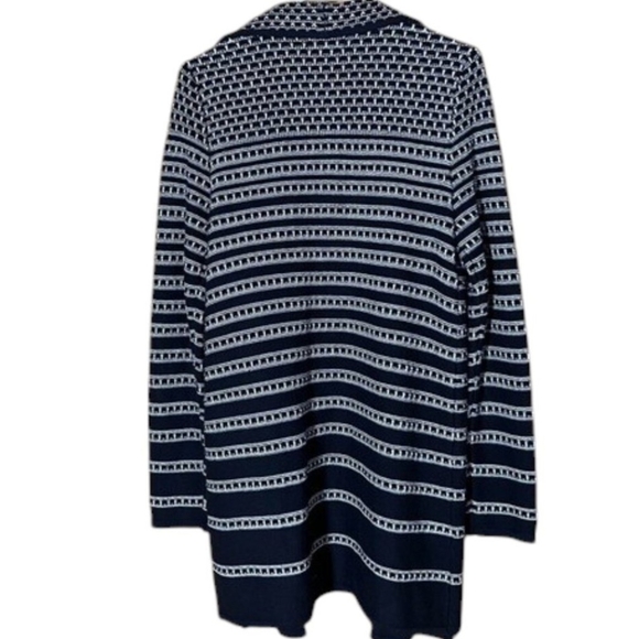 Black and White Cotton Cardigan Size Small - Picture 2 of 2